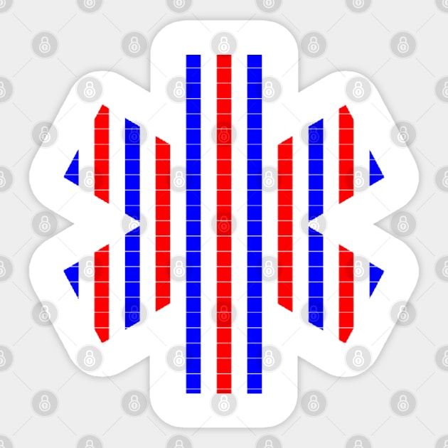 US flag colored asterisk Sticker by MICRO-X